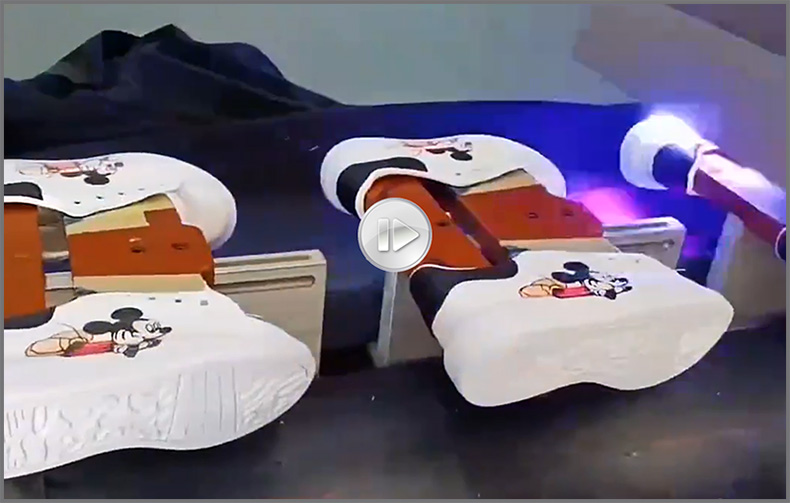 鞋子打印圖案，LR-2513高落差鞋子打印機(jī)